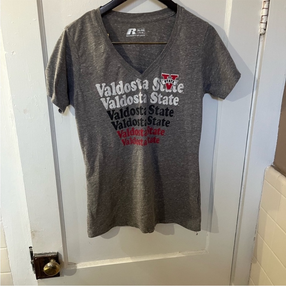 Girls Valdosta State Blazers V Neck Tee. Size XL EUC. Go Blazers Kids Football